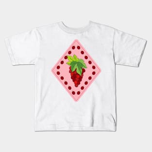 Cute Grape Stamp Kids T-Shirt